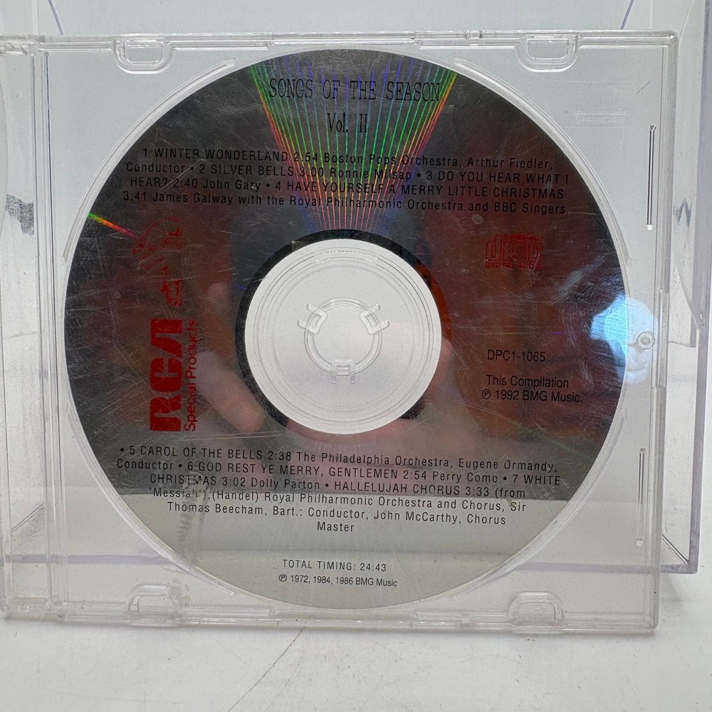 Songs of the Season Vol II CD RCA Special Products Dolly Parton Perry Como 1992